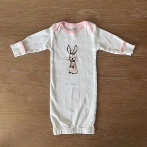 Baby Soy White and Pink Bunny Sleep Sack